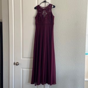 Beautiful burgundy lace dress